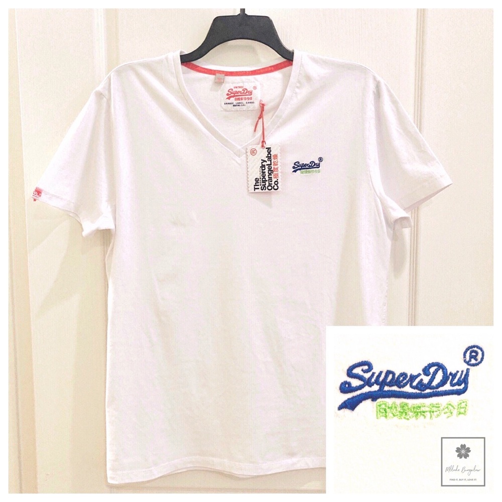 Superdry - Orange Label Vintage Embroidery V-Neck